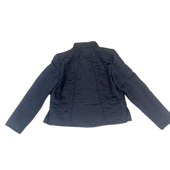 Vintage Harve Benard Quilted Lightweight Jacket Womens Black Size 6 - Picture 7 of 11